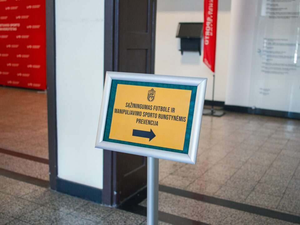 Agentūros atstovai - LFF seminare, skirtame manipuliavimo prevencijai